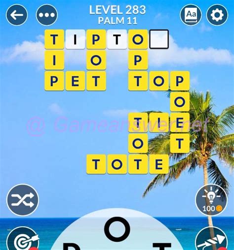 Wordscapes Level 283 .